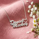 Handmade 925 Sterling Silver Daniel & Mickey Pendant Necklace